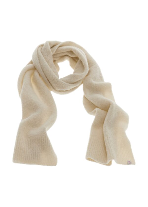 sciarpa soffice bianco latte
